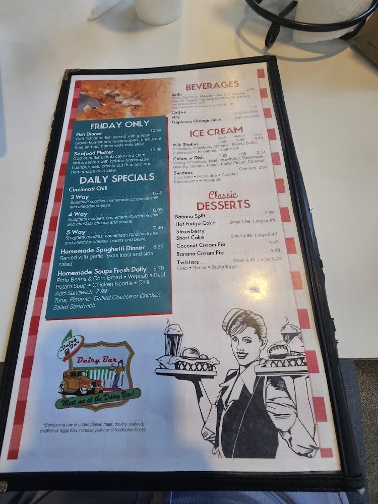 Dairy Bar Menu image 4